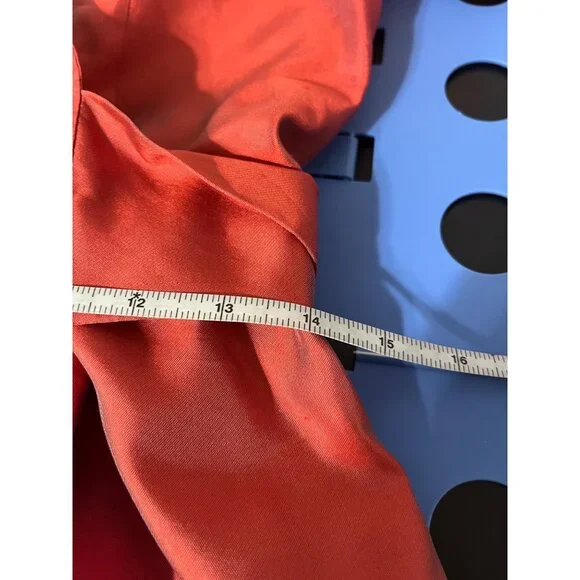 MAXMARA Shantung Wrap Dress Rust size Large*